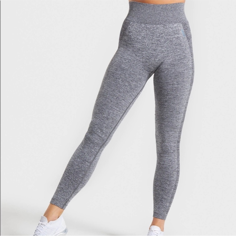 High-Rise Seamless Grey Leggings